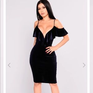 Jaw dropping V-plunge dress